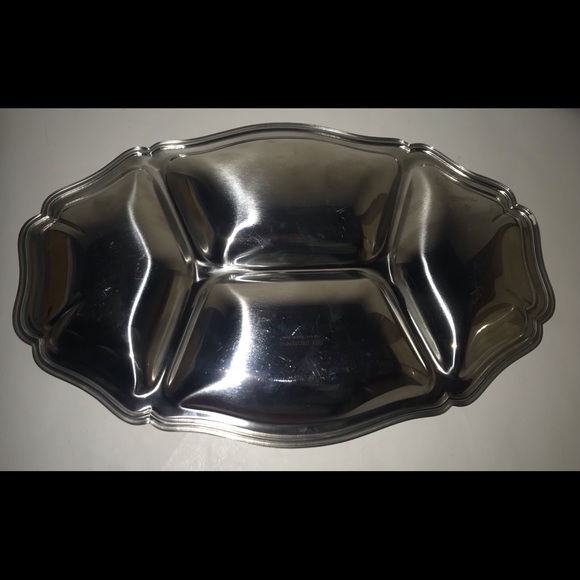 Vintage Guy Degrenne Oval Divided Serving Platter - Picture 2 of 16